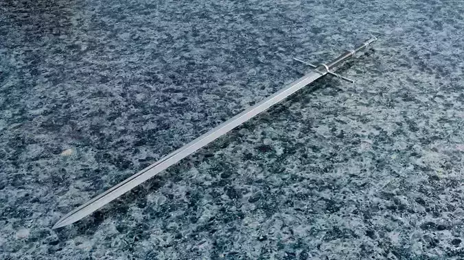 Bastard sword  Free 3D model