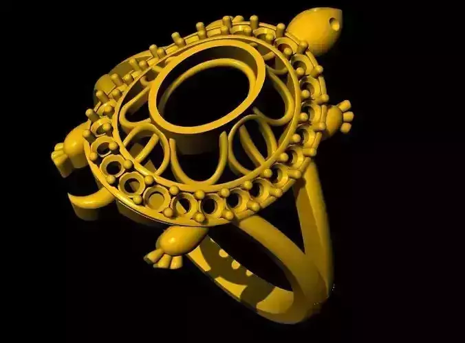 Tortoise Ring 3dm file