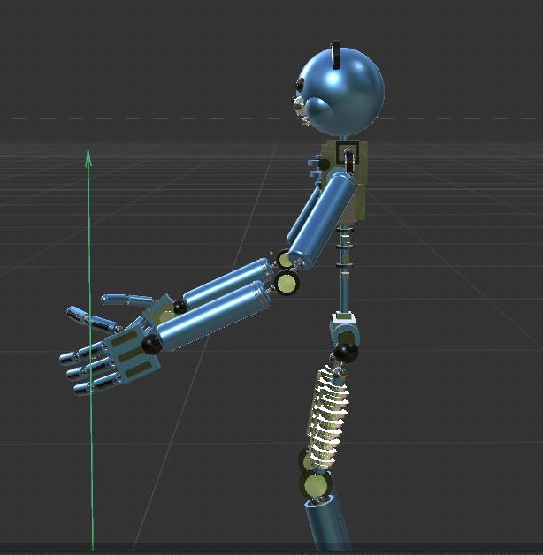 endo animatronic Low-poly 3D model_1