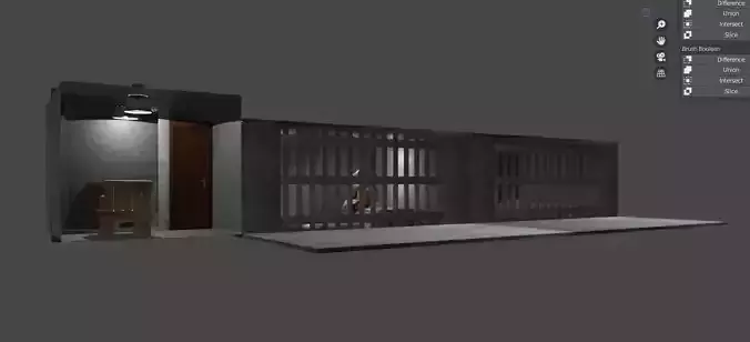jail cell model