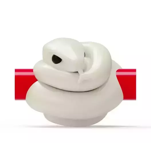 3D Printable Snake Bead 3D print model AN006 model 