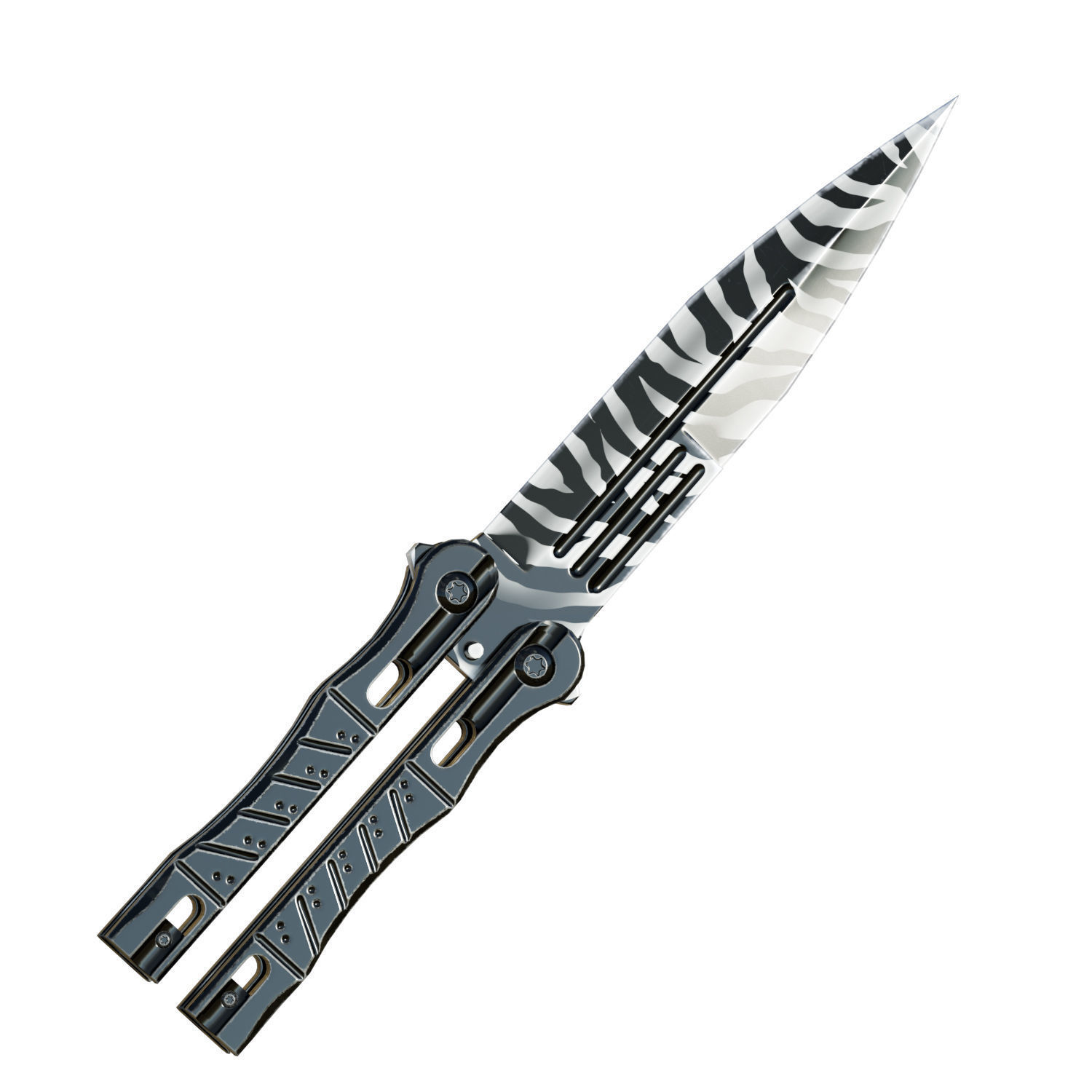 Butterfly Knife 3D model_10