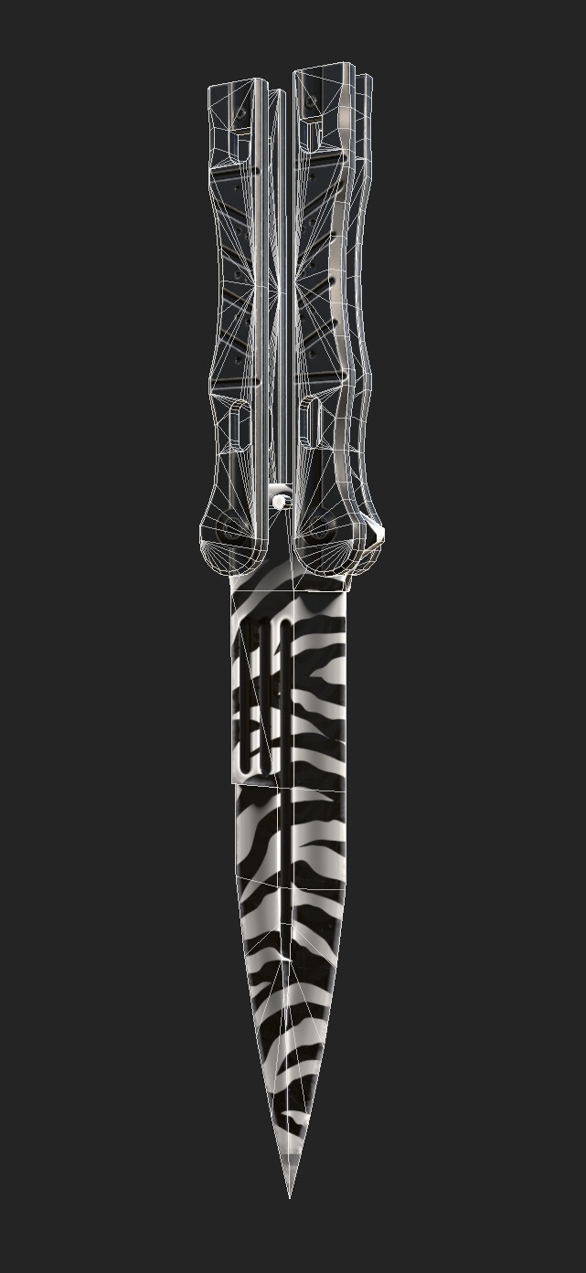 Butterfly Knife 3D model_16