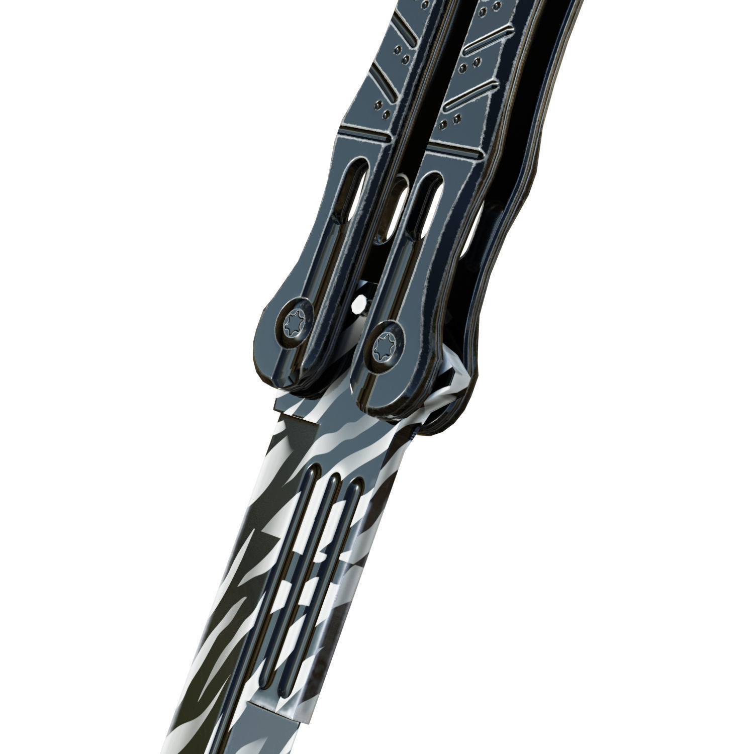 Butterfly Knife 3D model_9