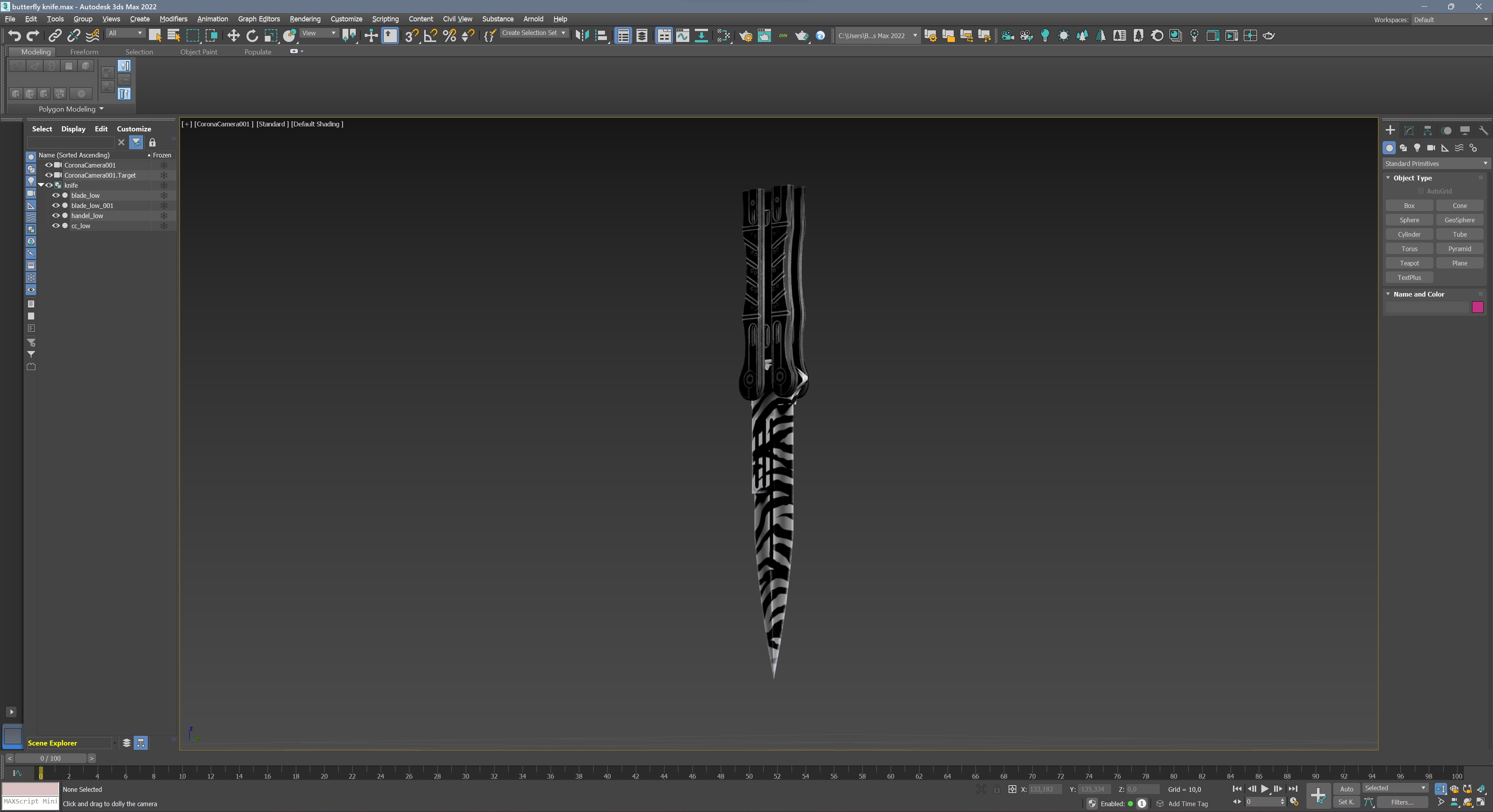 Butterfly Knife 3D model_14