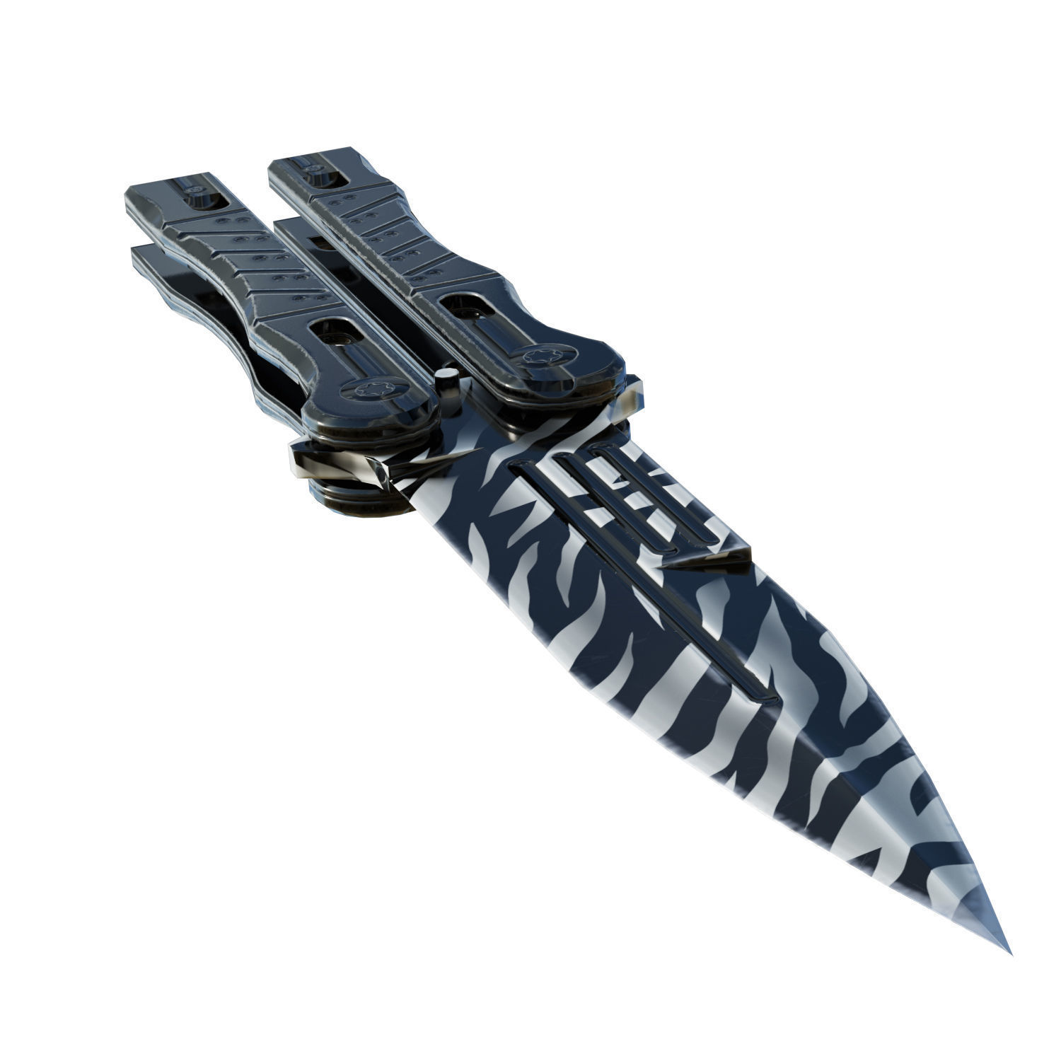 Butterfly Knife 3D model_8
