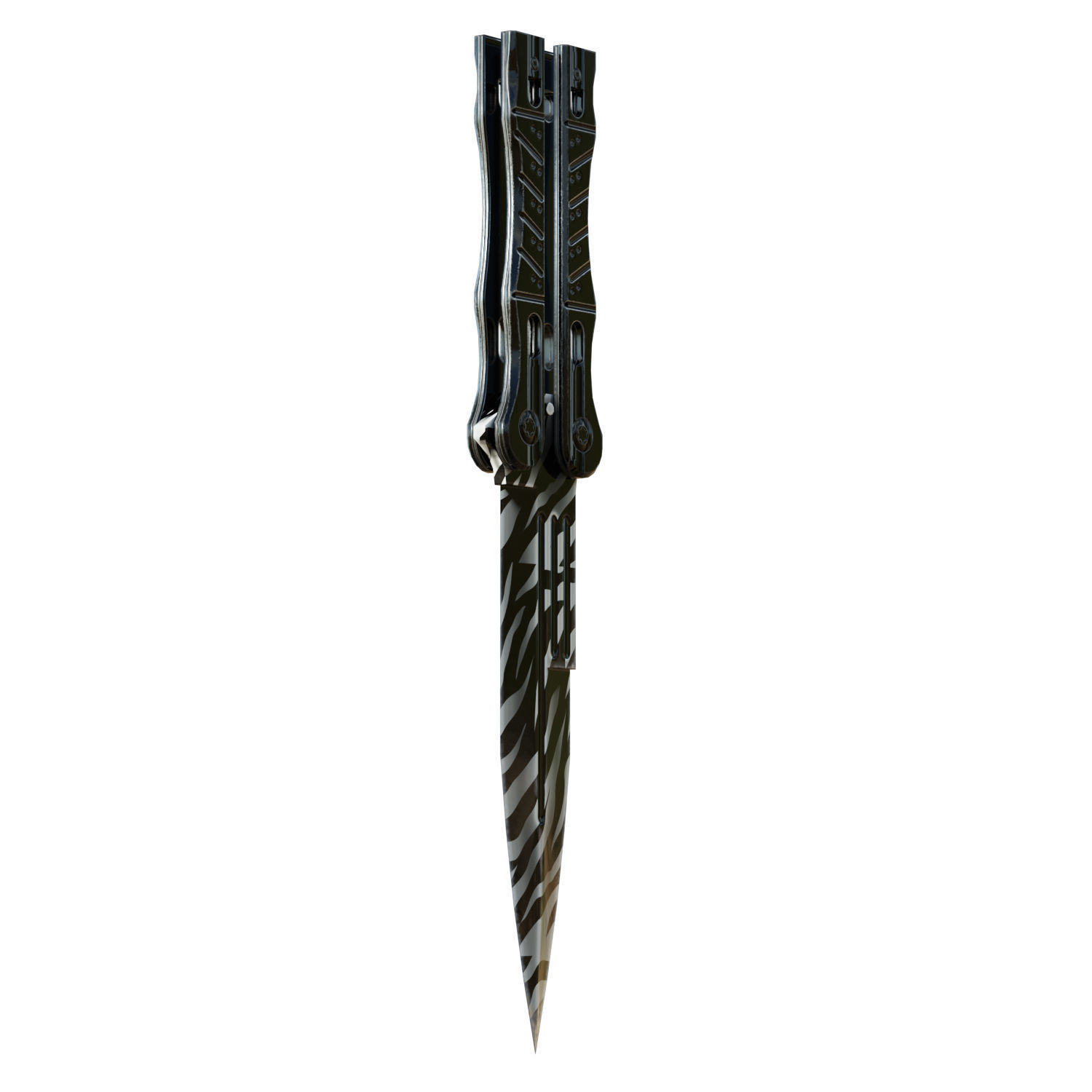Butterfly Knife 3D model_3