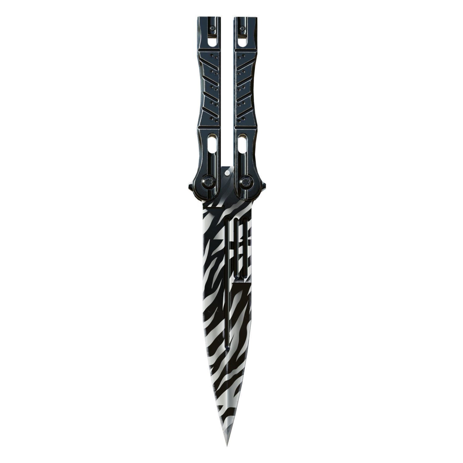 Butterfly Knife 3D model_4