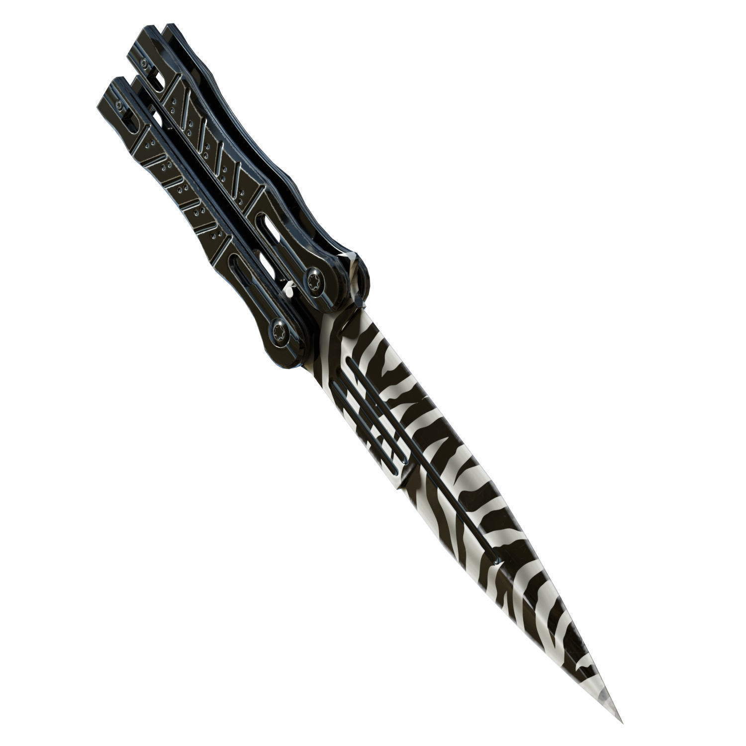 Butterfly Knife 3D model_6