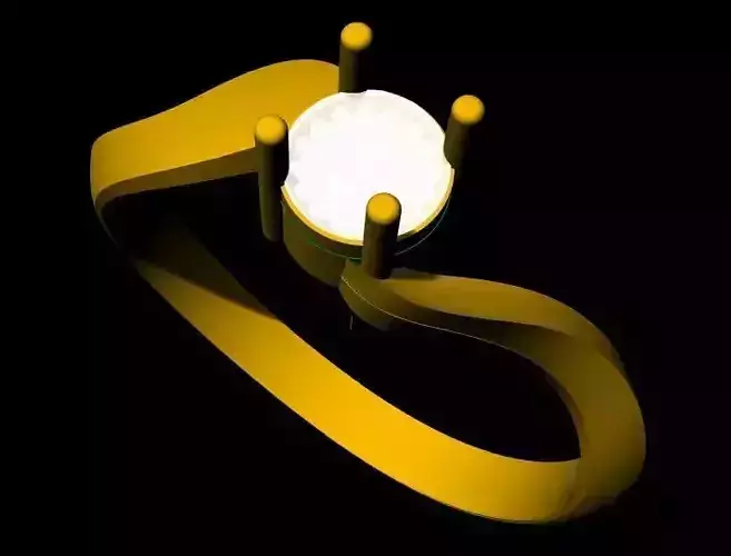 Solitaire Ring 3dm file