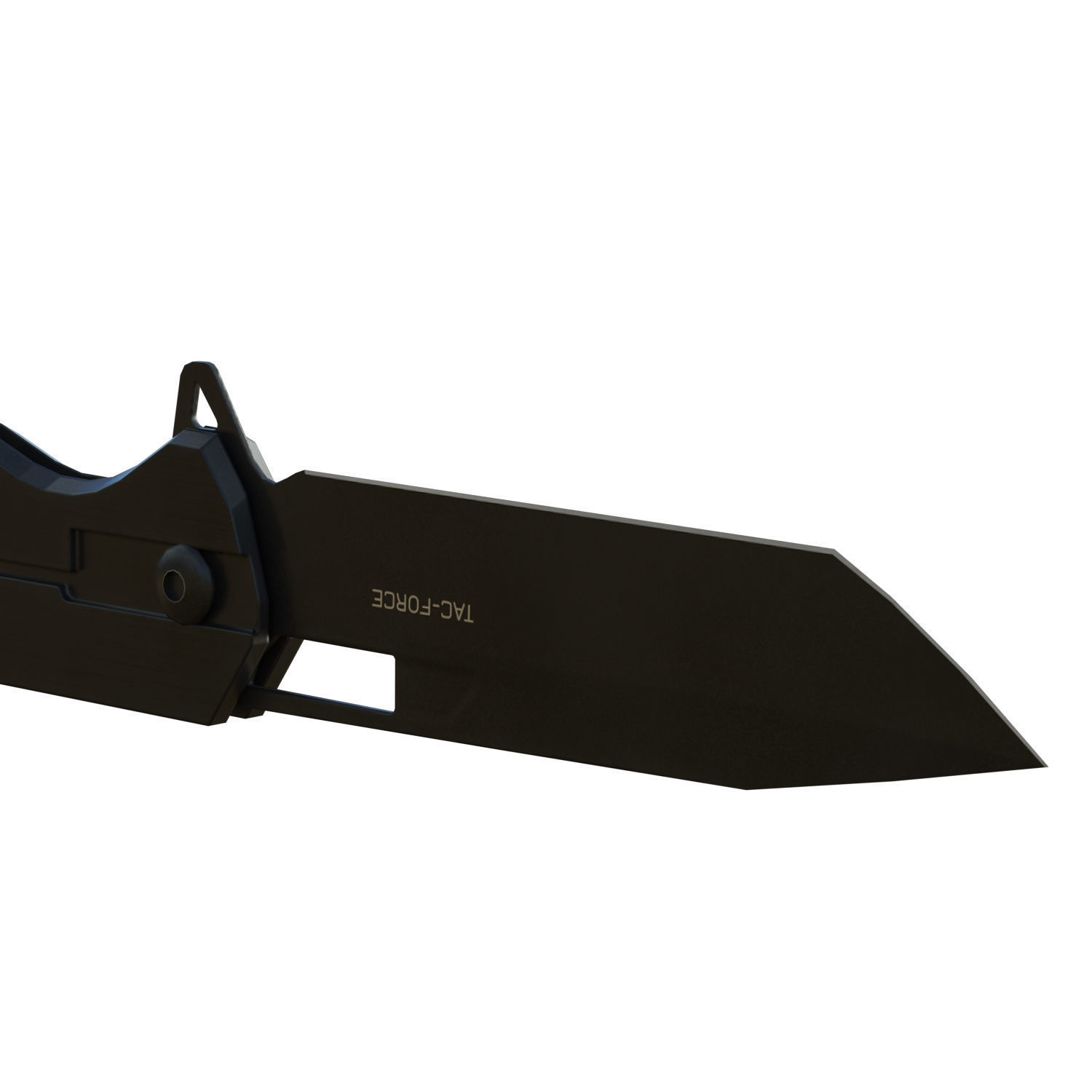 Hunter knife Low-poly 3D model_9