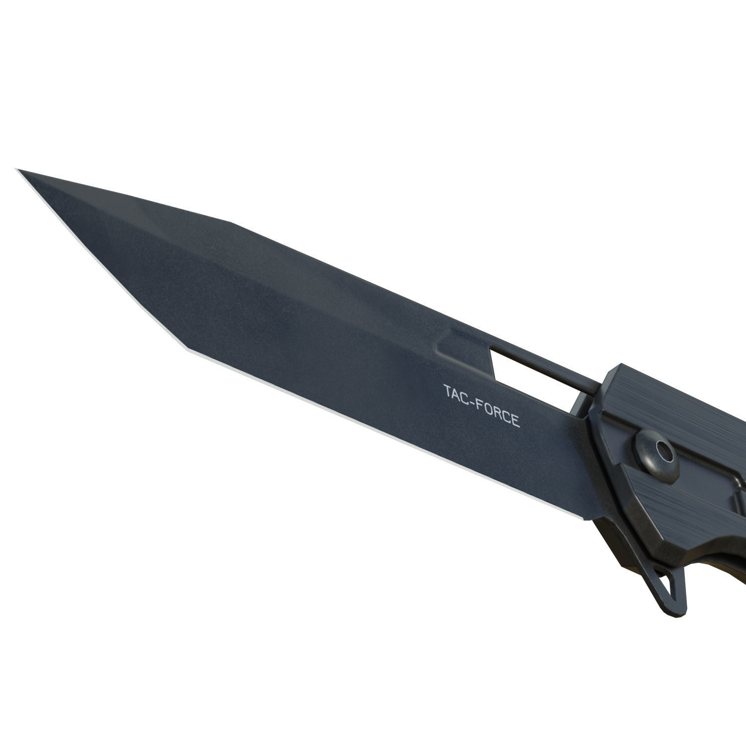 Hunter knife Low-poly 3D model_10
