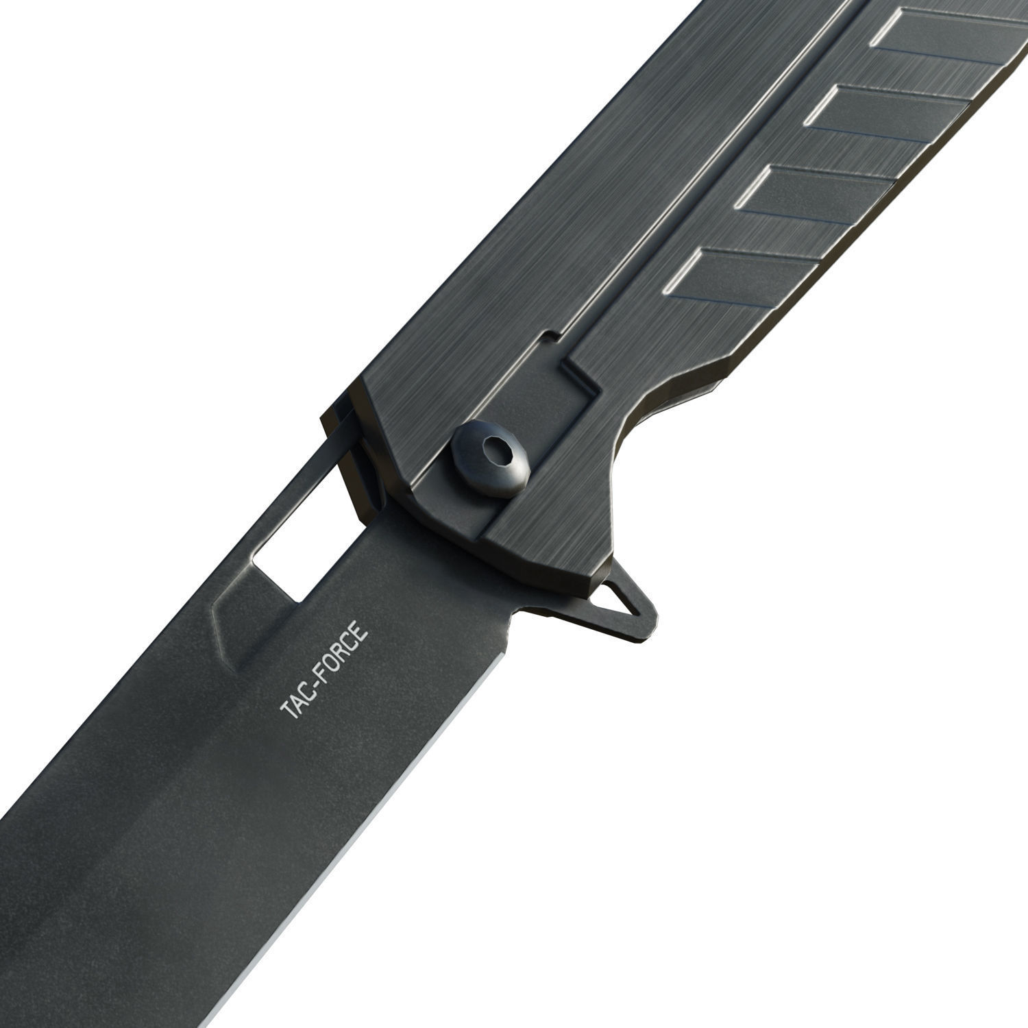 Hunter knife Low-poly 3D model_8