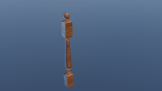 Wooden Baluster 3D model