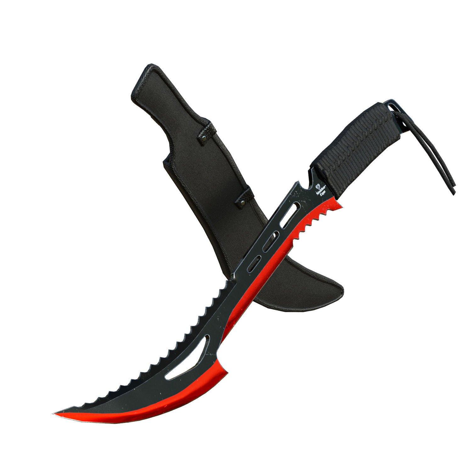 Snake Eye Tactical Fantasy Sword Low-poly 3D model_19