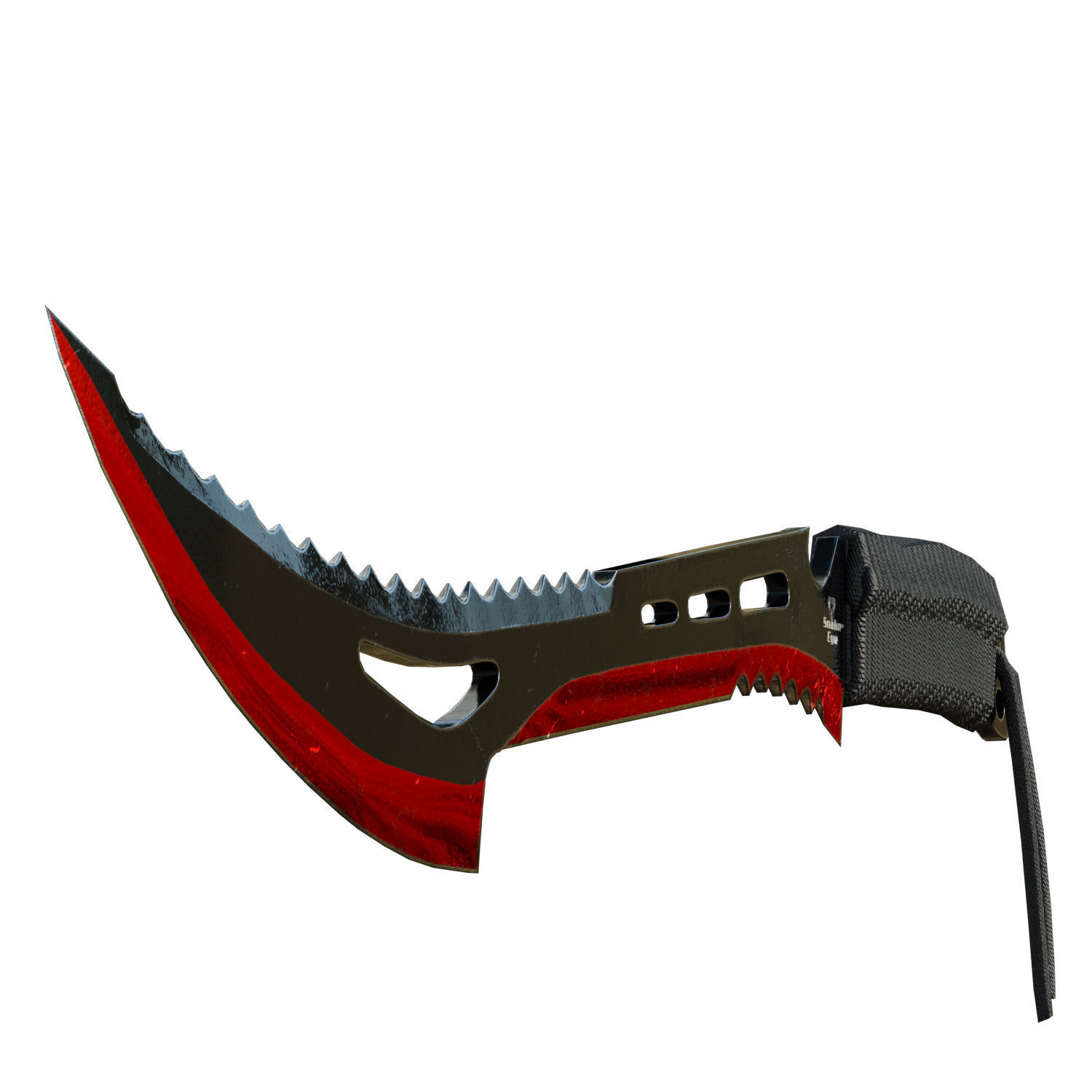 Snake Eye Tactical Fantasy Sword Low-poly 3D model_11