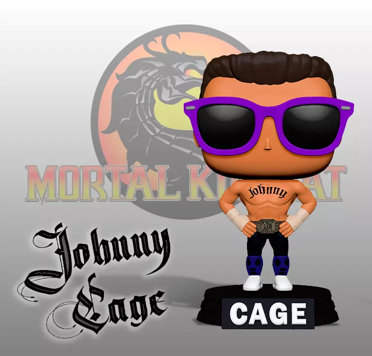 FUNKO - JOHNNY CAGE 3D print model_0