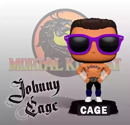 FUNKO - JOHNNY CAGE 3D print model