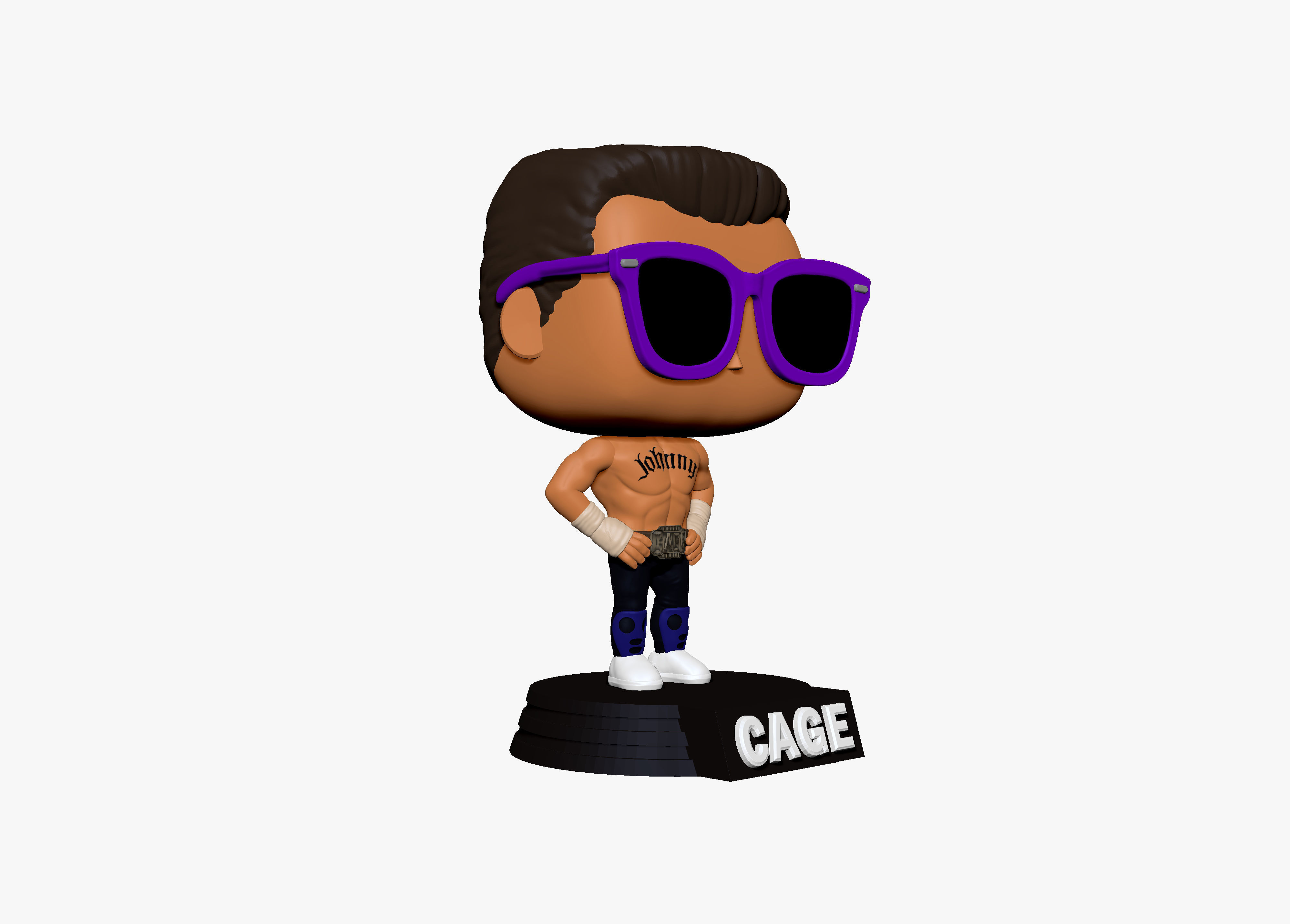 FUNKO - JOHNNY CAGE 3D print model_3