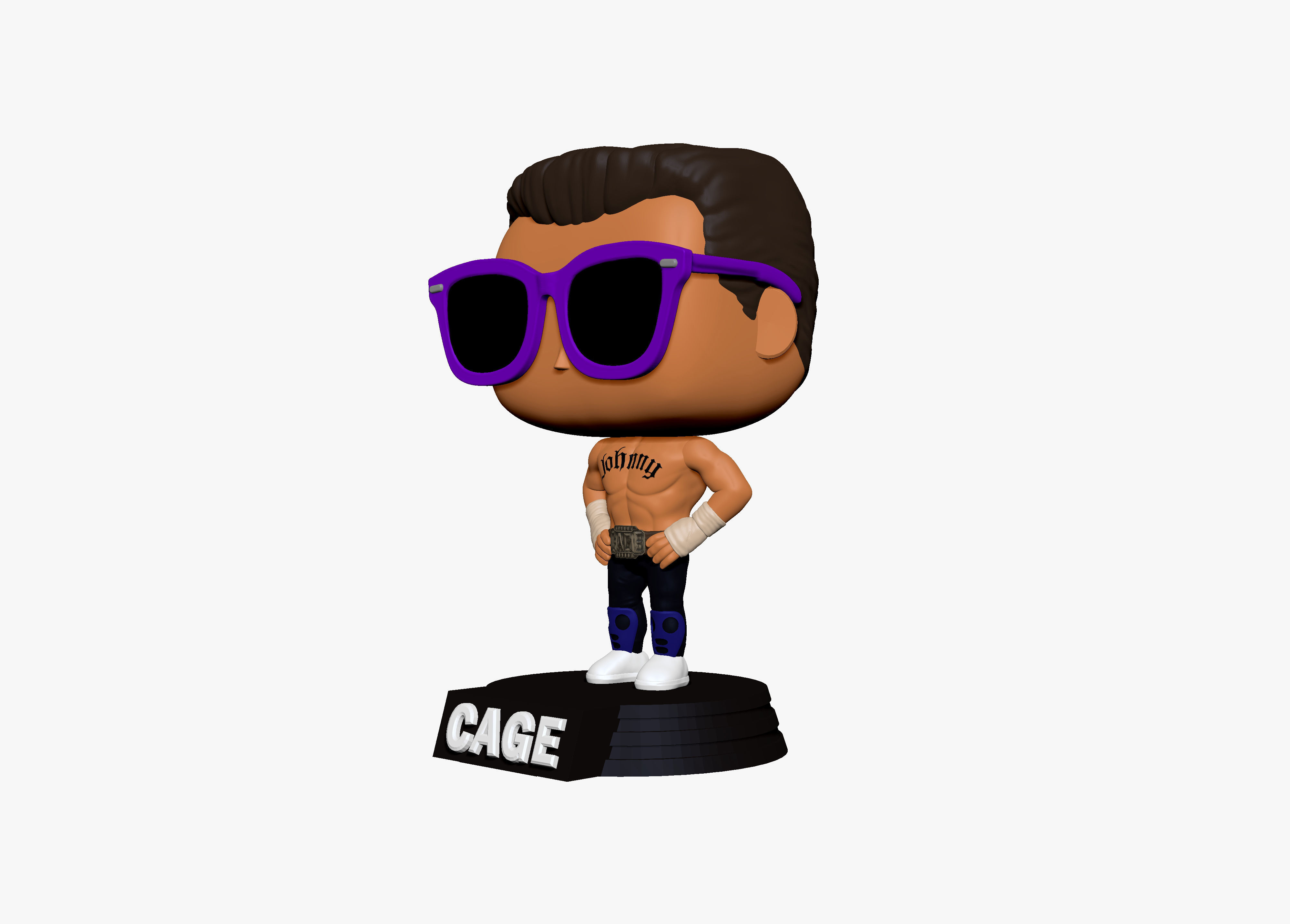 FUNKO - JOHNNY CAGE 3D print model_2
