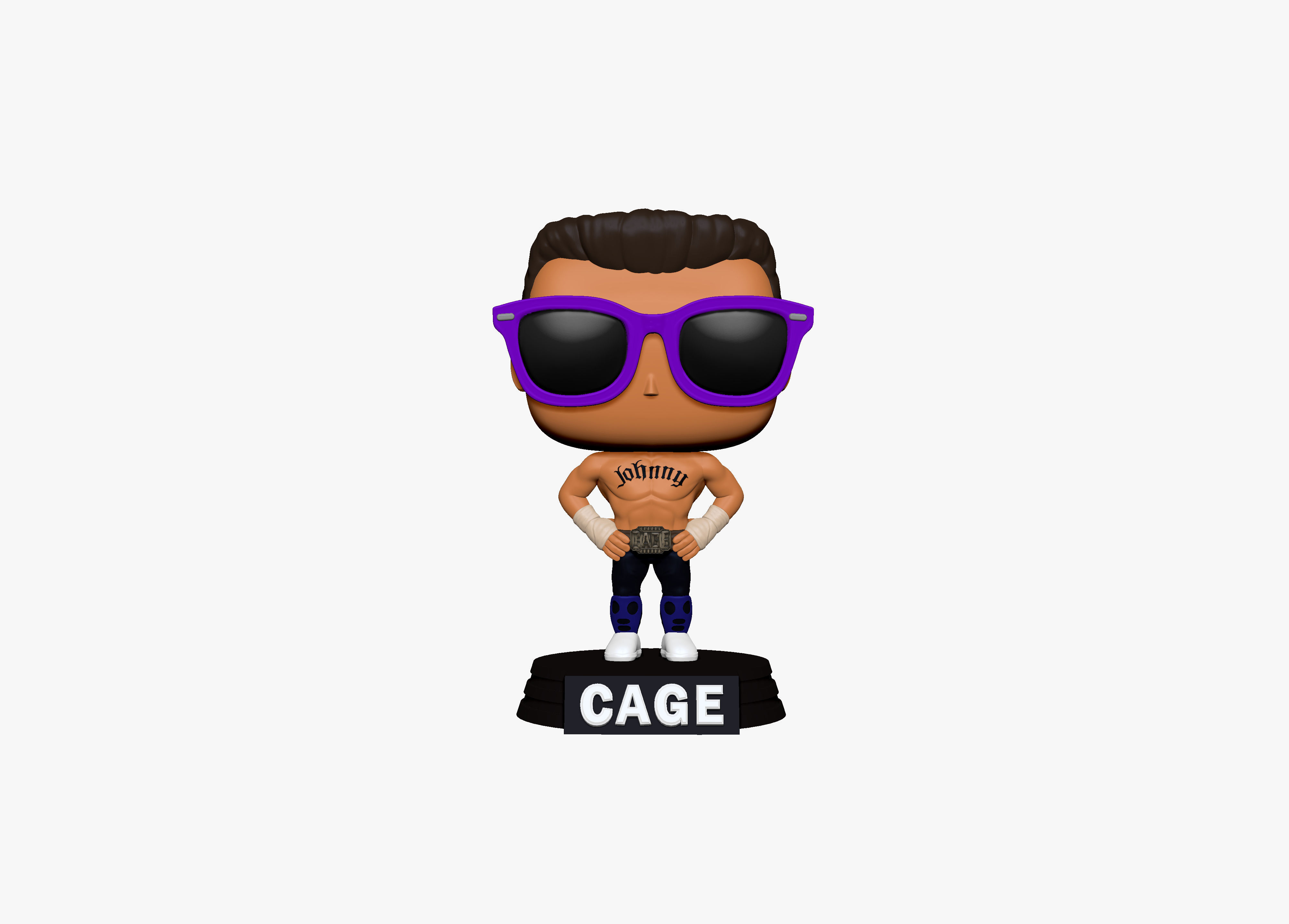 FUNKO - JOHNNY CAGE 3D print model_1