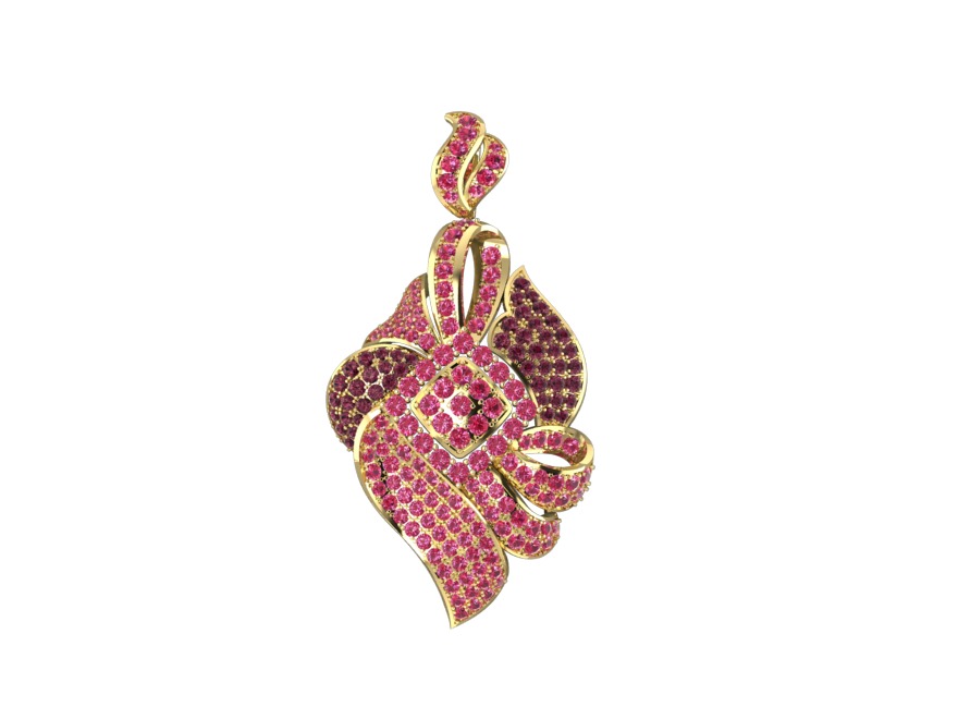 Classic Pendant  3D print model_2