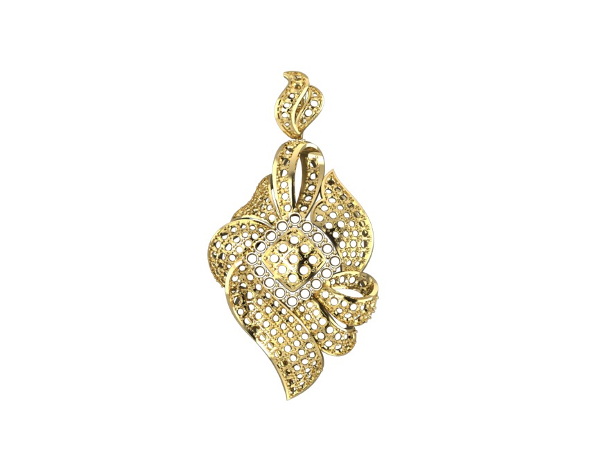 Classic Pendant  3D print model_3