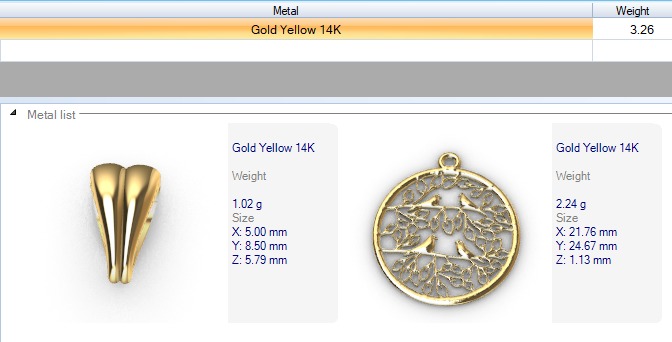 Peaceful Doves with Tree of Life Charm Pendant Necklace Jewelry  3D print model_5