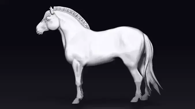 Fjord Pony Horse Free 3D print model