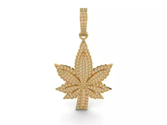 MARIJUANA PENDANT  3D print model