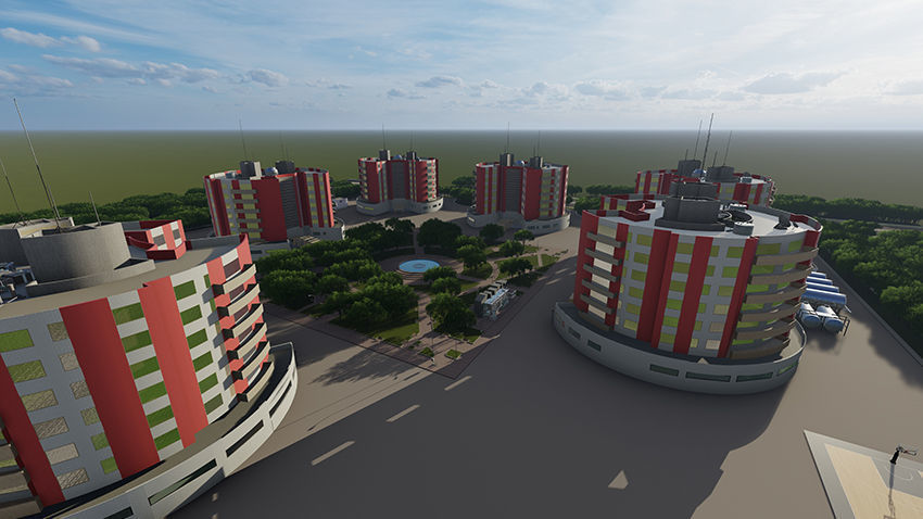 residential complex 3D model_7