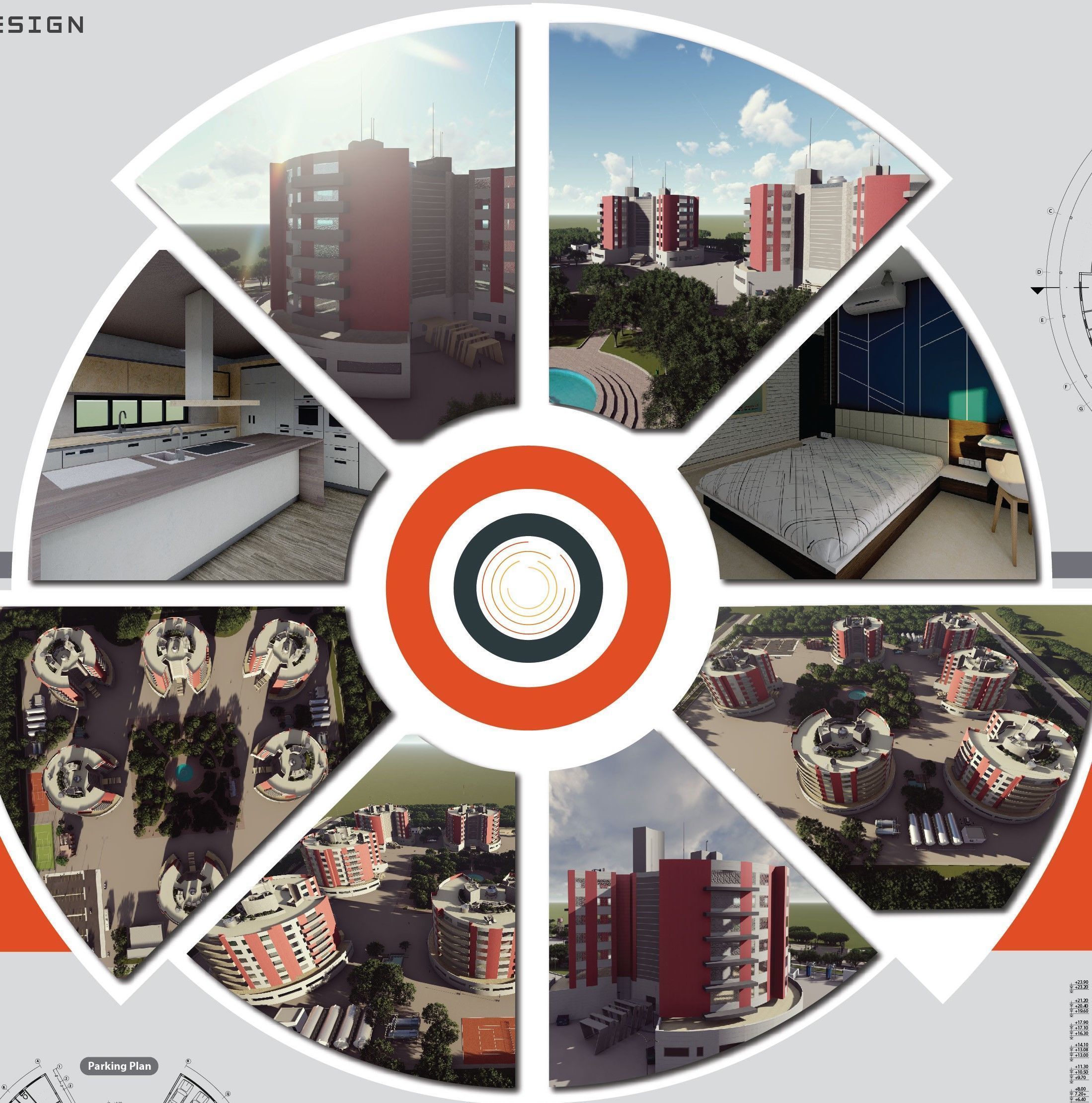 residential complex 3D model_3