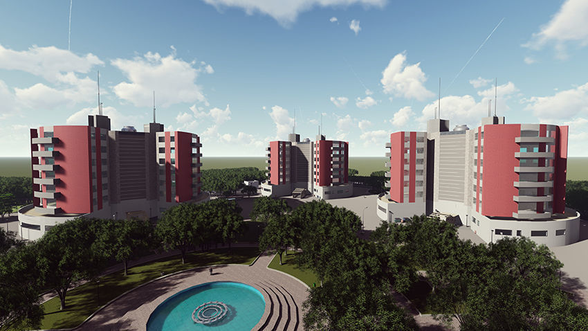 residential complex 3D model_11