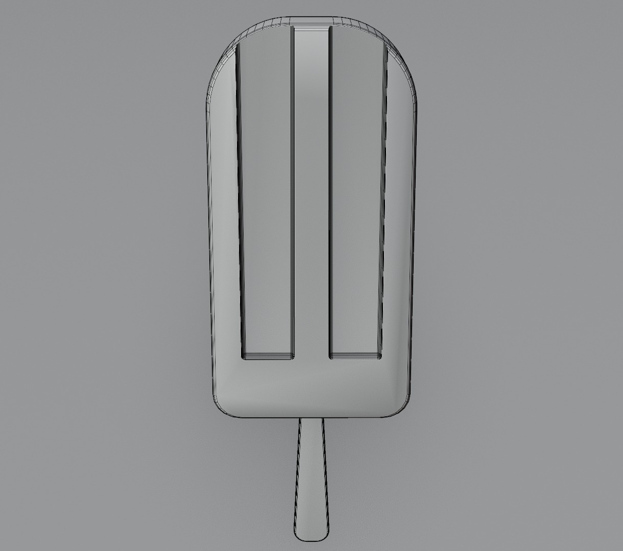 Rainbow ice cream on stick 3D model 3D model_4