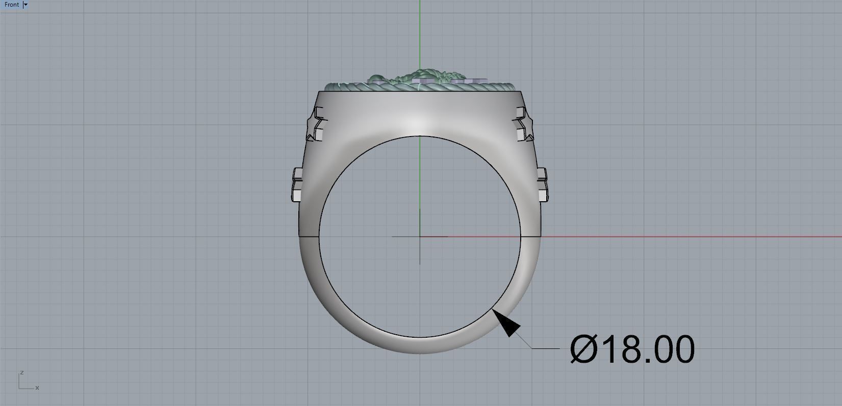 Zodiac Ring Scorpio 3D print model_9