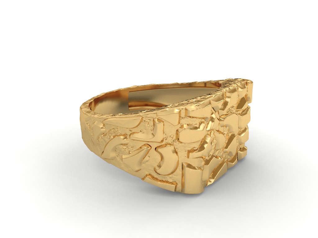 NUGGETS RING  3D print model_1