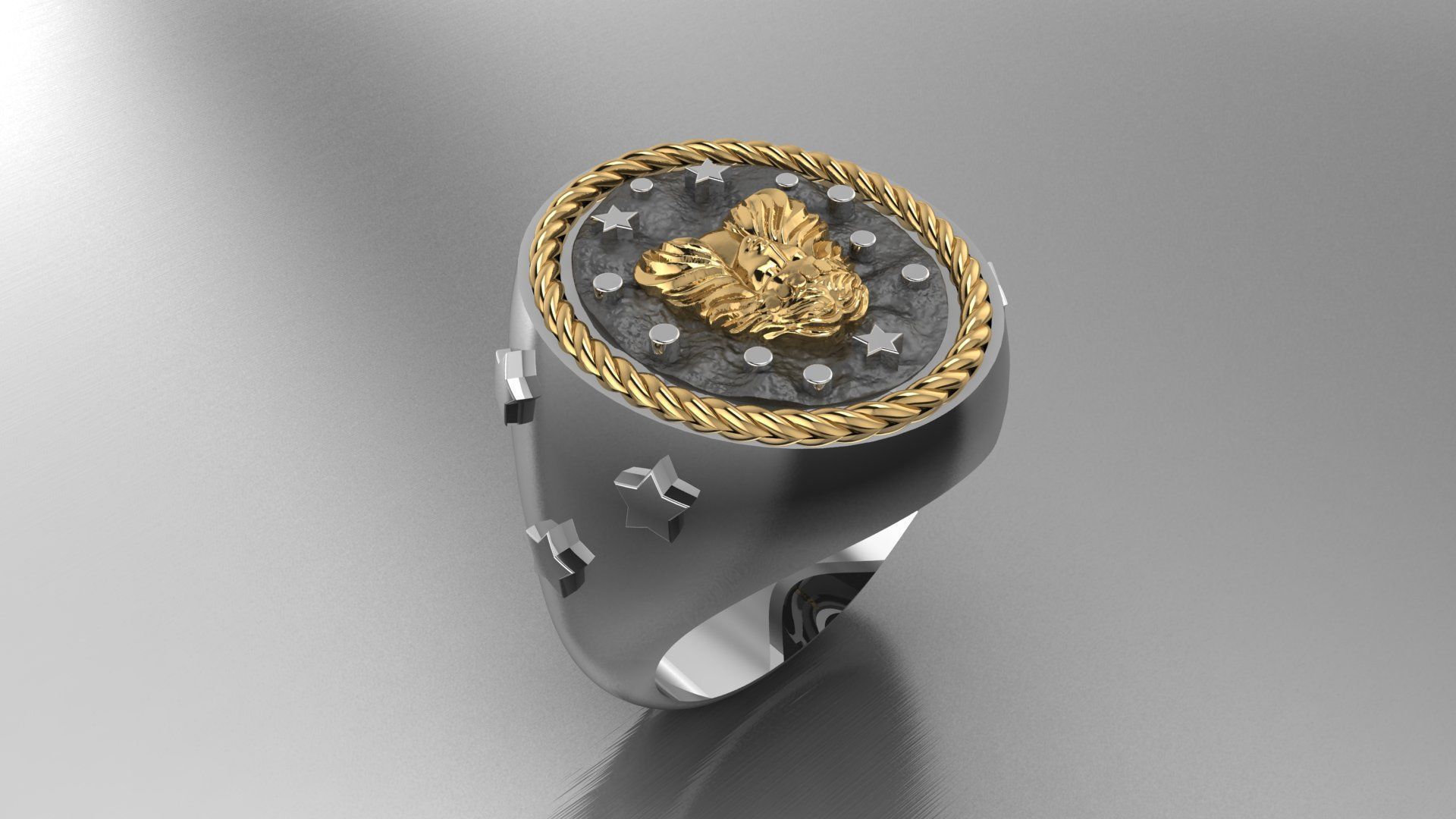 Zodiac Ring Virgo 3D print model_4