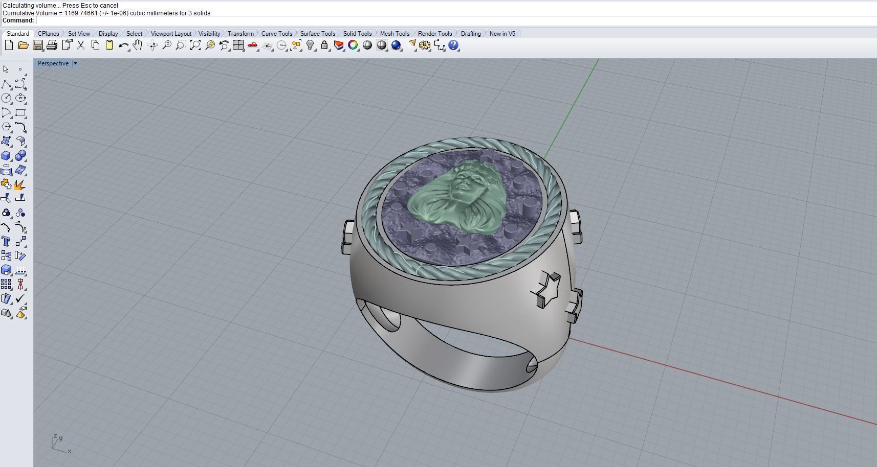 Zodiac Ring Virgo 3D print model_11