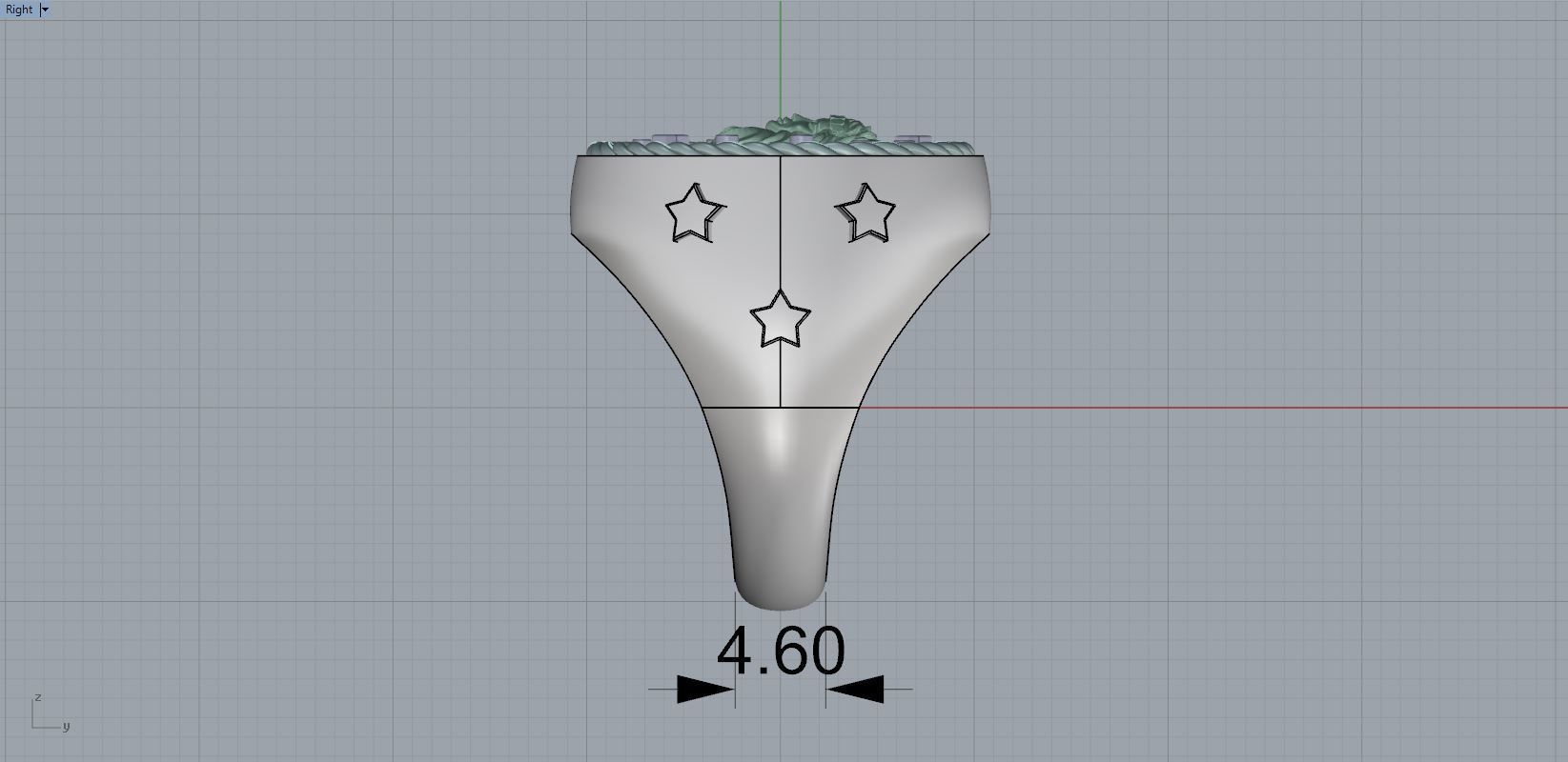 Zodiac Ring Virgo 3D print model_8