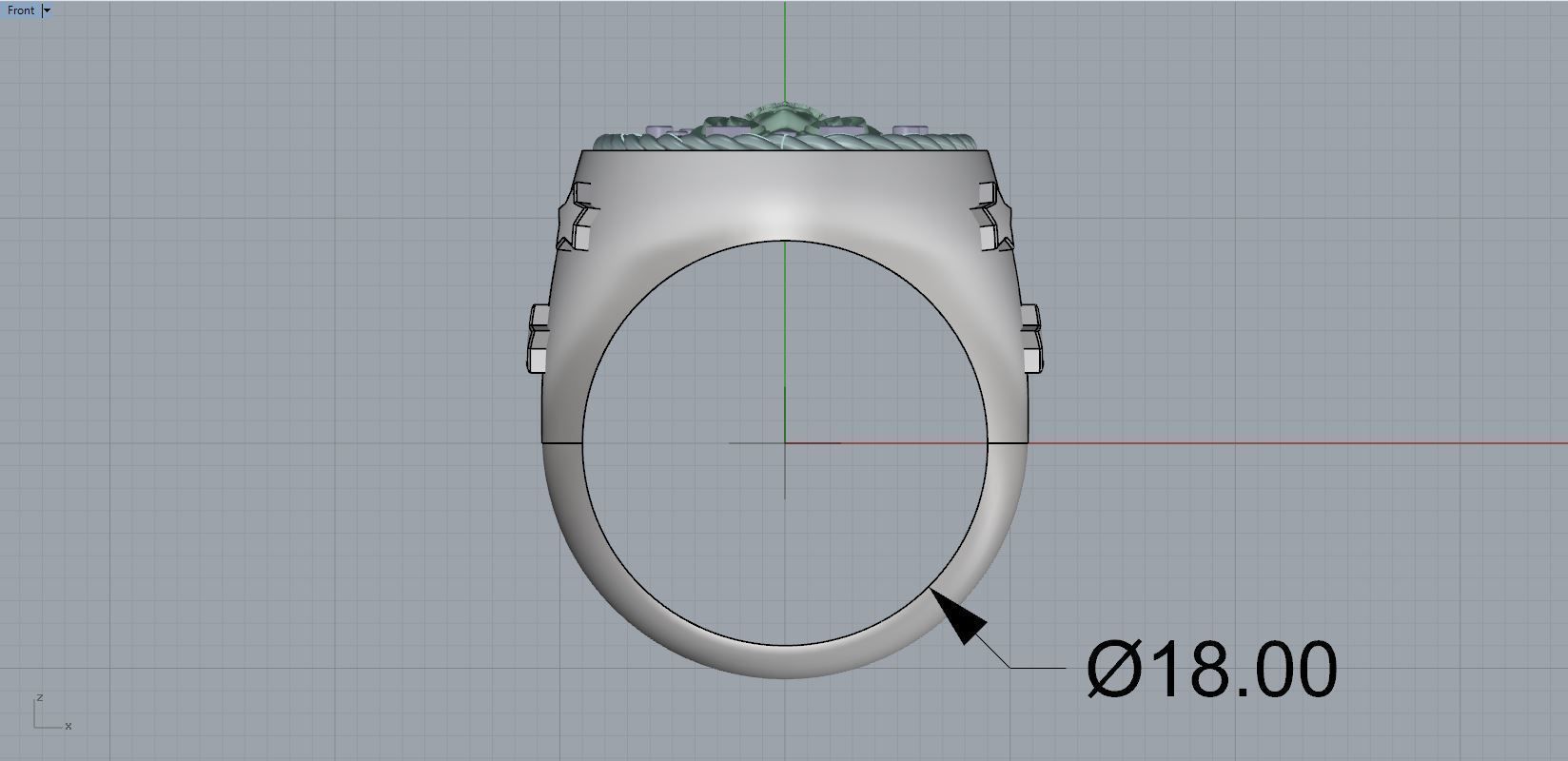 Zodiac Ring Virgo 3D print model_9