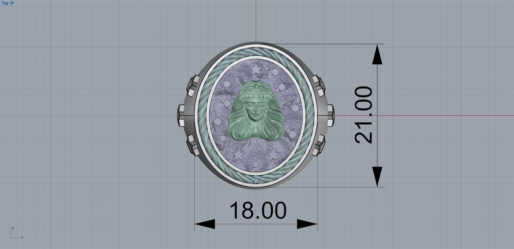 Zodiac Ring Virgo 3D print model_10