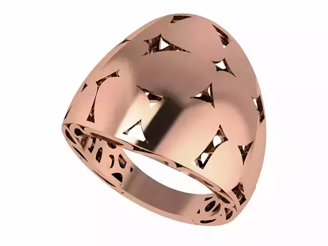 Disc Plain gold ring