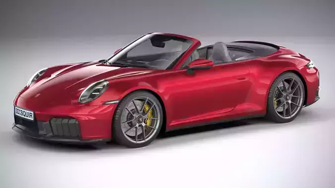 Porsche 911 Carrera GTS Cabriolet 2025 3D model