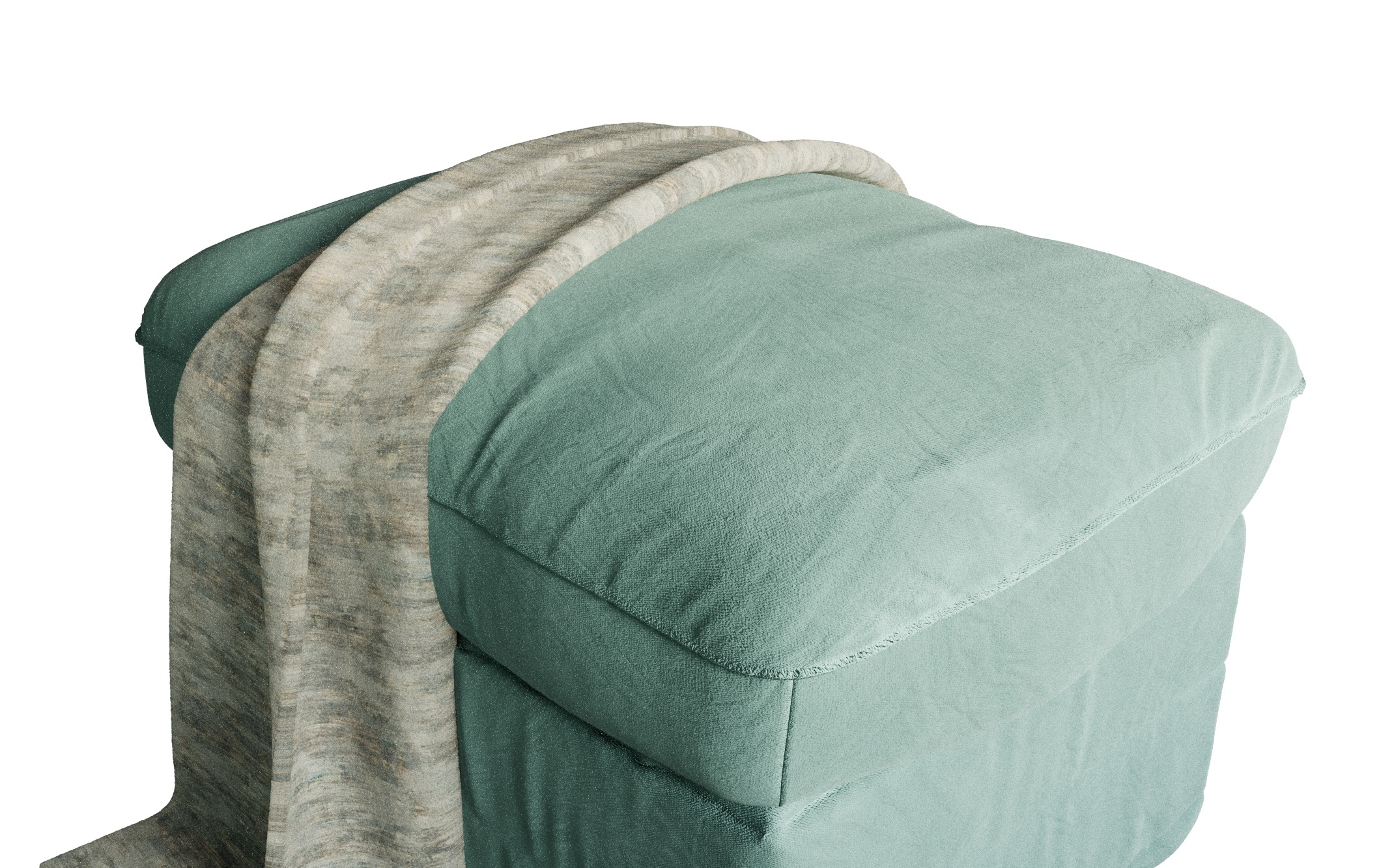 Green Scandinavian Sofa by IKEA 3D model_6