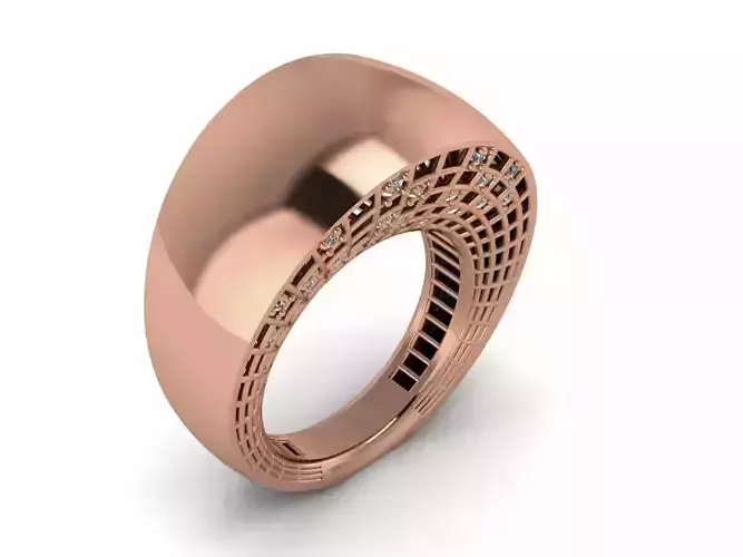 Plain gold ring