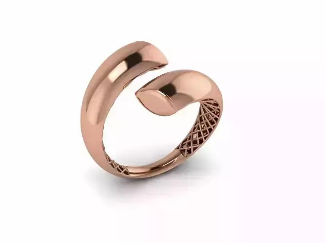 Free Size Plain gold ring 3D print model