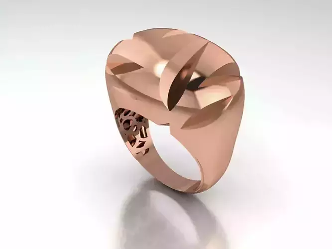High Plain gold ring