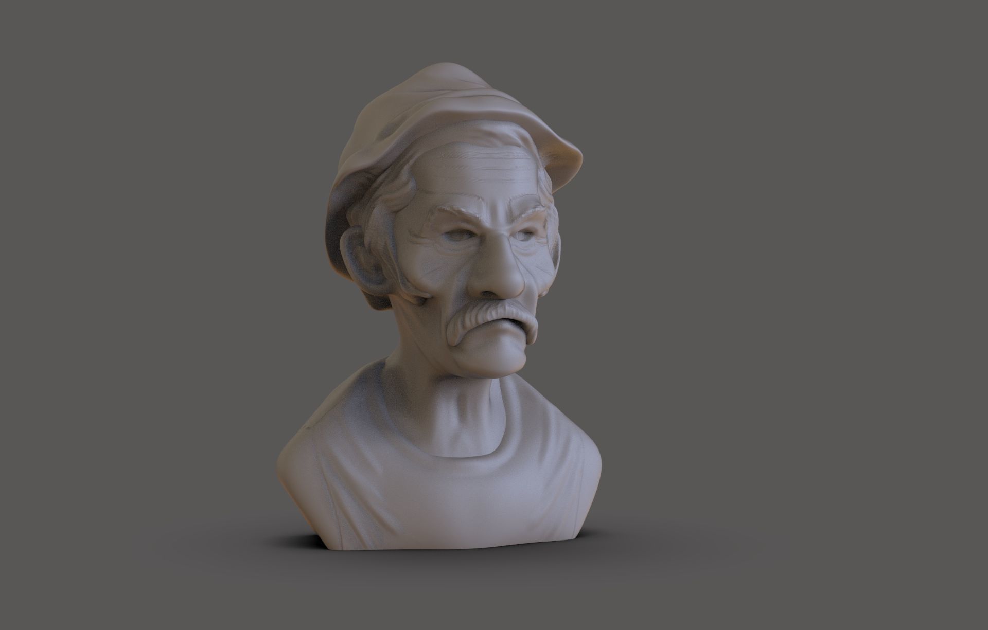 Don Ramon Bust 3D print model_2