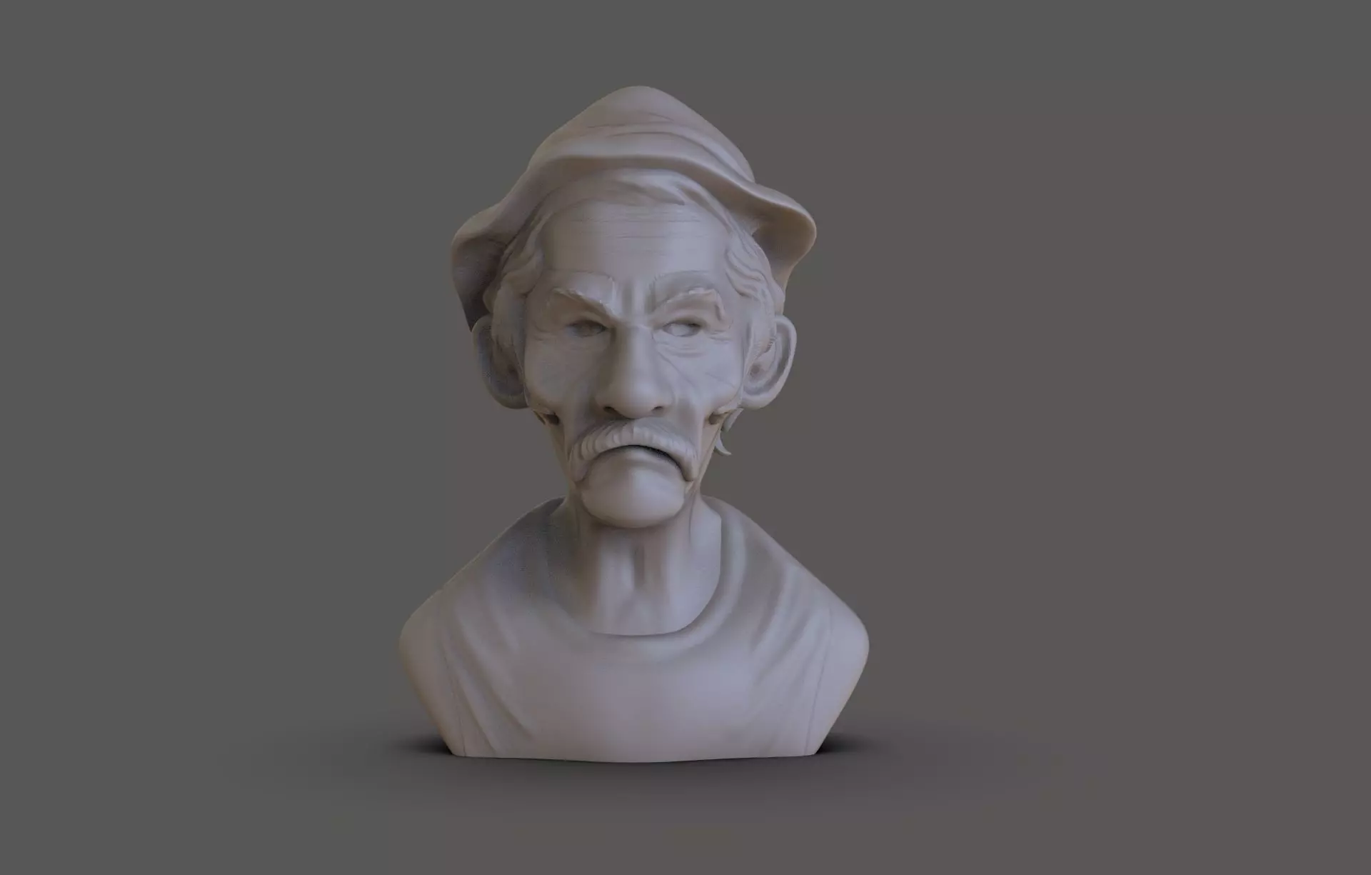 Don Ramon Bust 3D print model_0