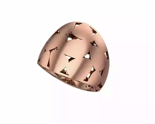 Disc Plain gold ring
